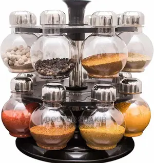 16 Jar Revolving Spice Rack