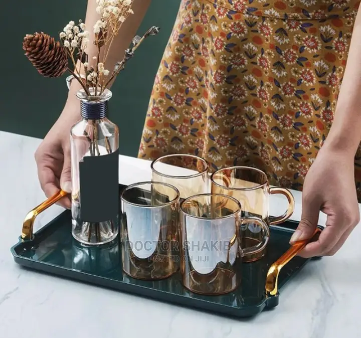 Acrylic Serving Tray With Handles