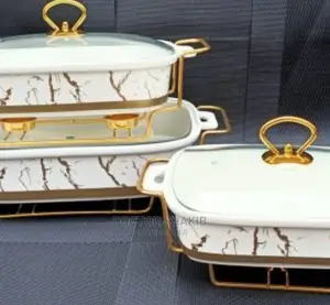 3pcs Of Ceramic Serving/ Chaffing Bowls