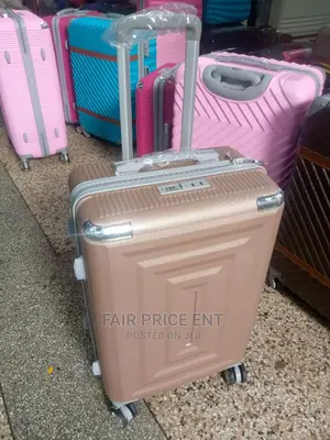 Vip Classy Plastic Suitcase.Medium.( Kofi Brown)