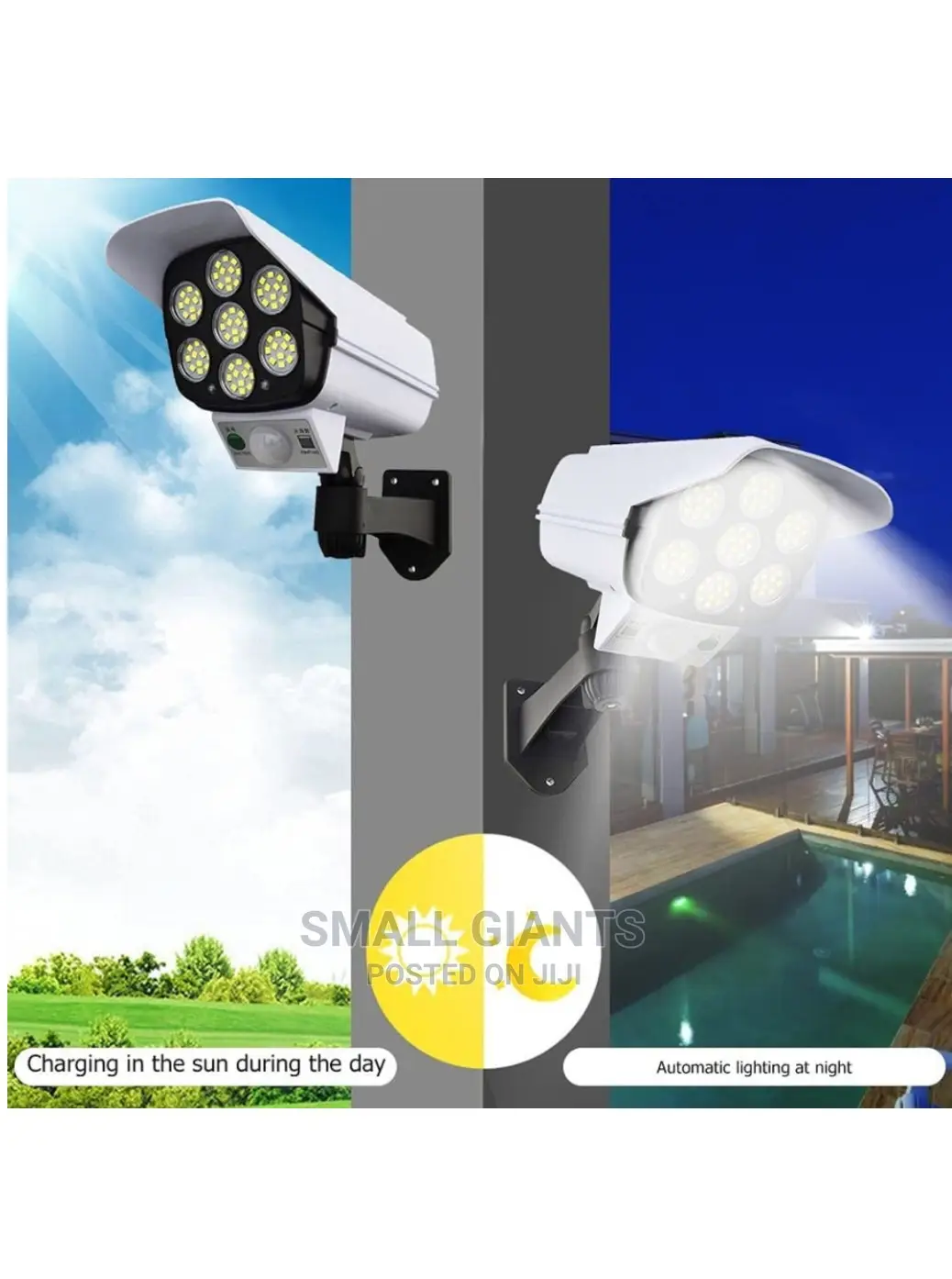 Solar Powered Dummy Camera Motion Sensor Light