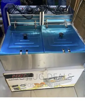 L Double Deep Fryer 12l – Stainless Silver