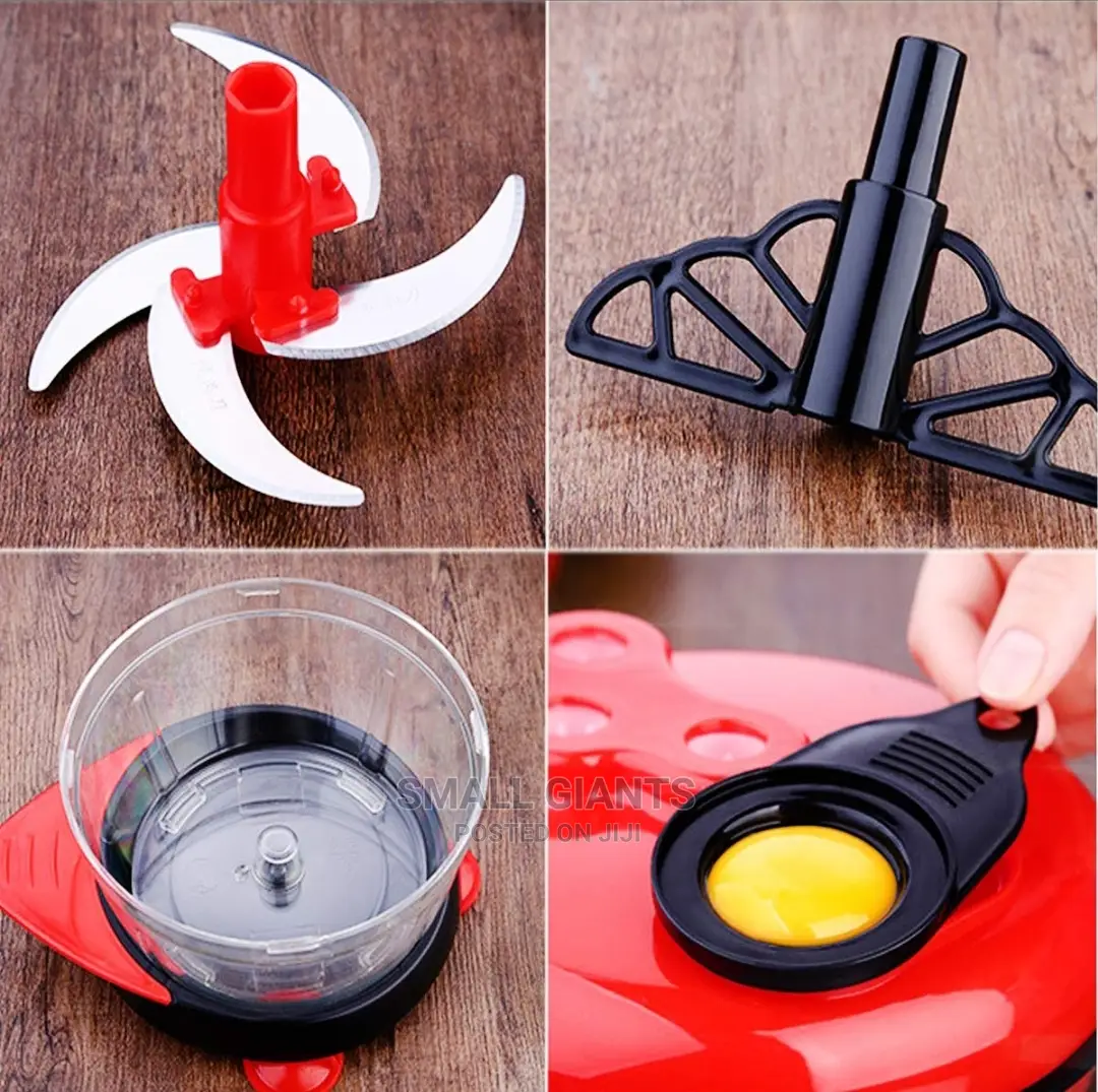 Manual Vegetable Cutter, 4 Blades, Multi-Functional Mixer
