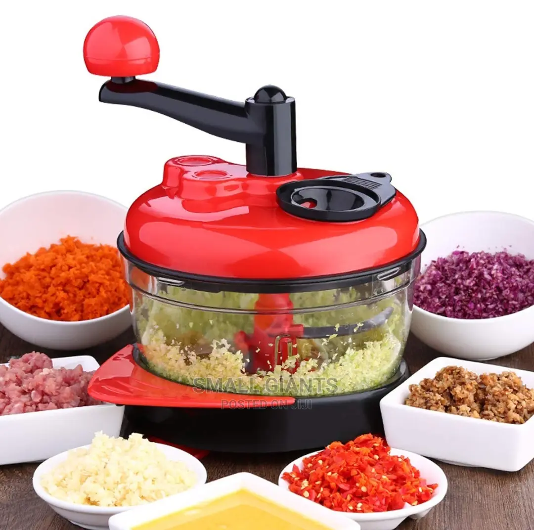 Manual Vegetable Cutter, 4 Blades, Multi-Functional Mixer