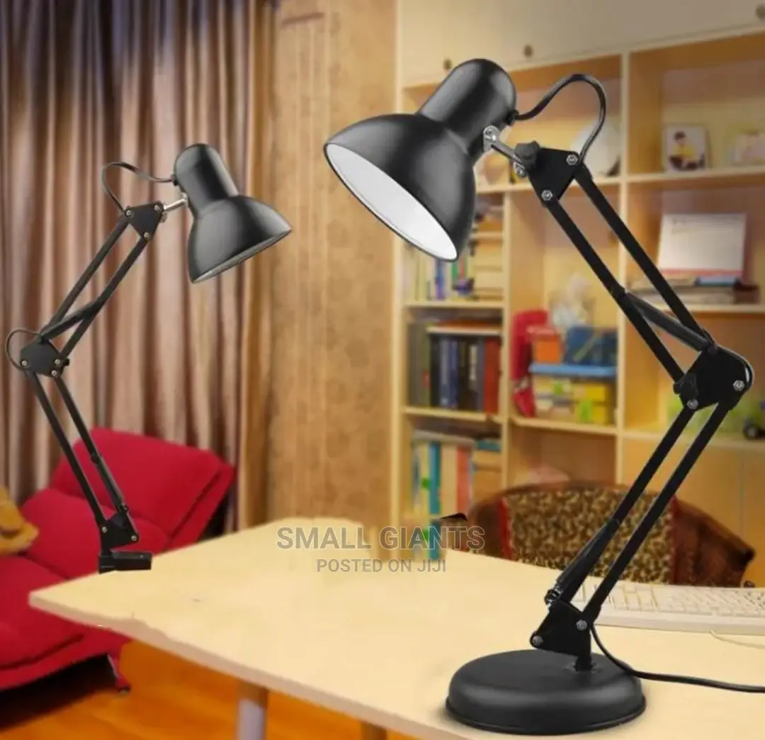Adjustable Folding Twin-Arm Table Lamp