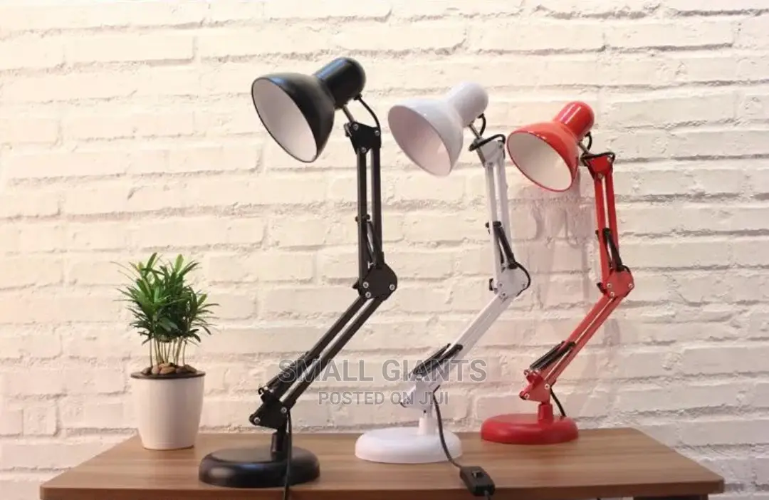 Adjustable Folding Twin-Arm Table Lamp