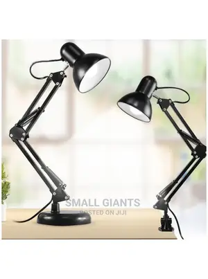 Adjustable Folding Twin-Arm Table Lamp