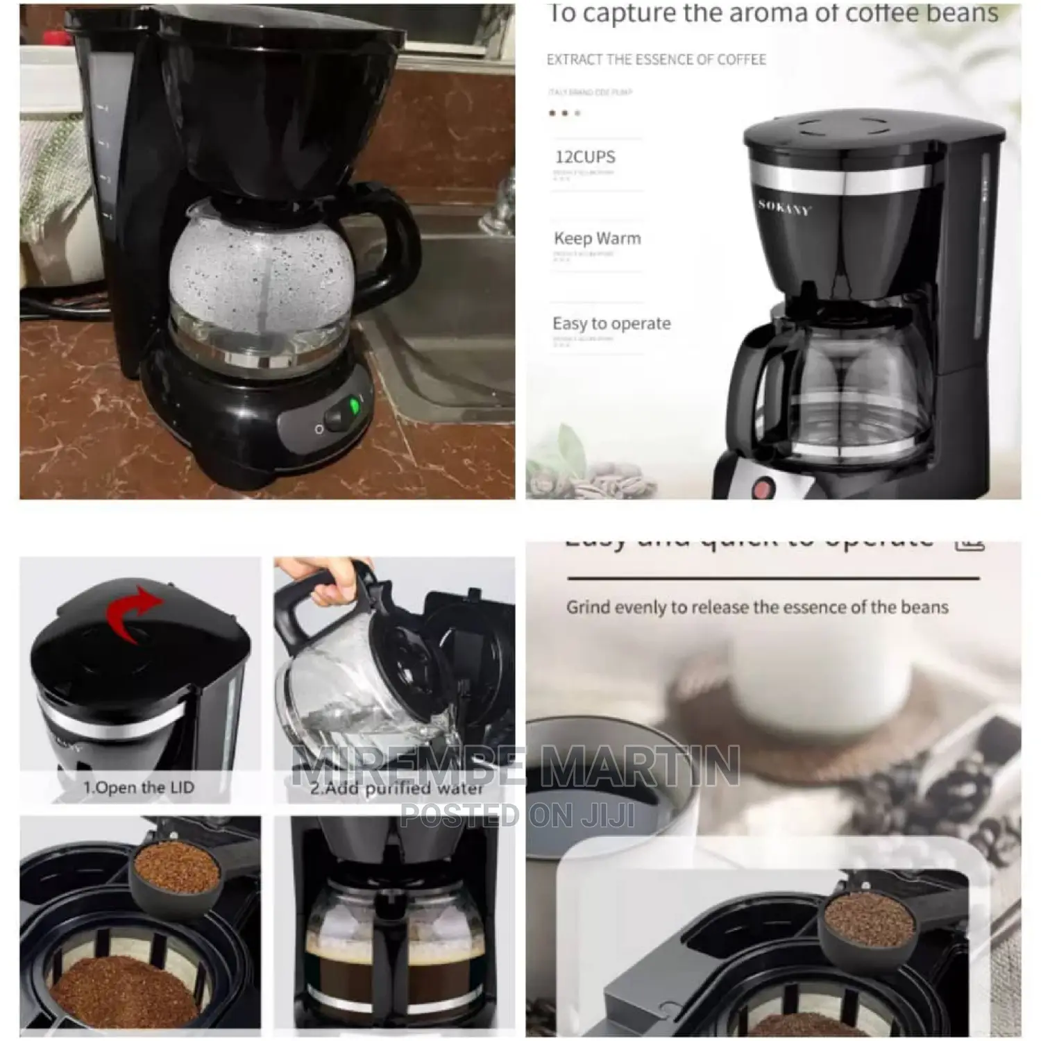 Sokany Electric Coffee Machine