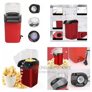 Sokany Hot Air Portable Popcorn Maker Popper Machine- Red