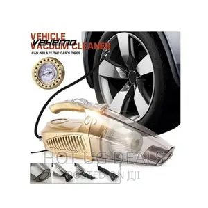 4-in-1 Multi-Function Car Vacuum Cleaner With Light-Inflator