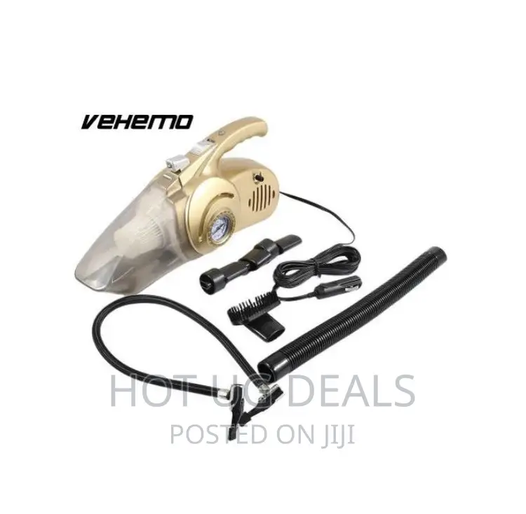 4-in-1 Multi-Function Car Vacuum Cleaner With Light-Inflator