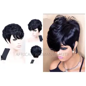 Short Pixel Human Wig
