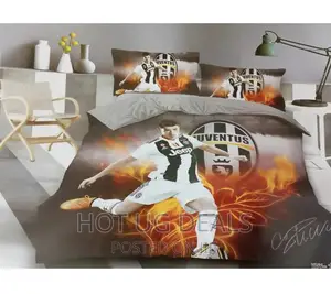 3pcs 4x6 Kids Duvet With 1 Bedsheet 1 Pillow Case - Football