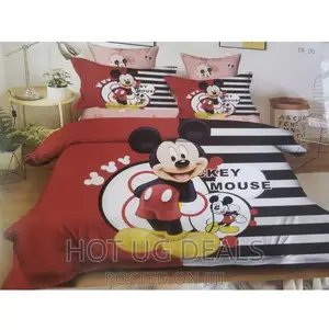 4x6 Kids Duvet Set With 1 Bedsheet 1 Pillowcase Red