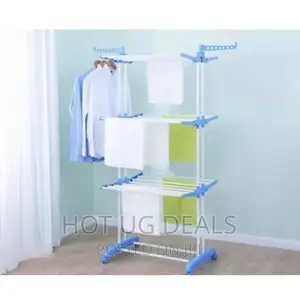 Foldable Clothes Laundry Drying Rack - Blue
