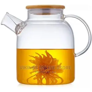 1800ml Glass Teapot Kettle With Whistle Infuser