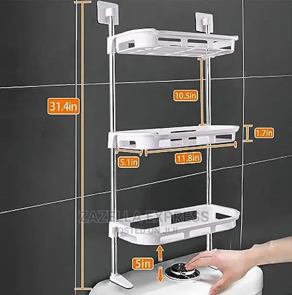 Bathroom Organizer Over the Toilet Storage Shelf