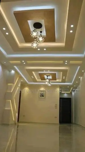 Square Gypsum Ceiling Done at Wakiso Town