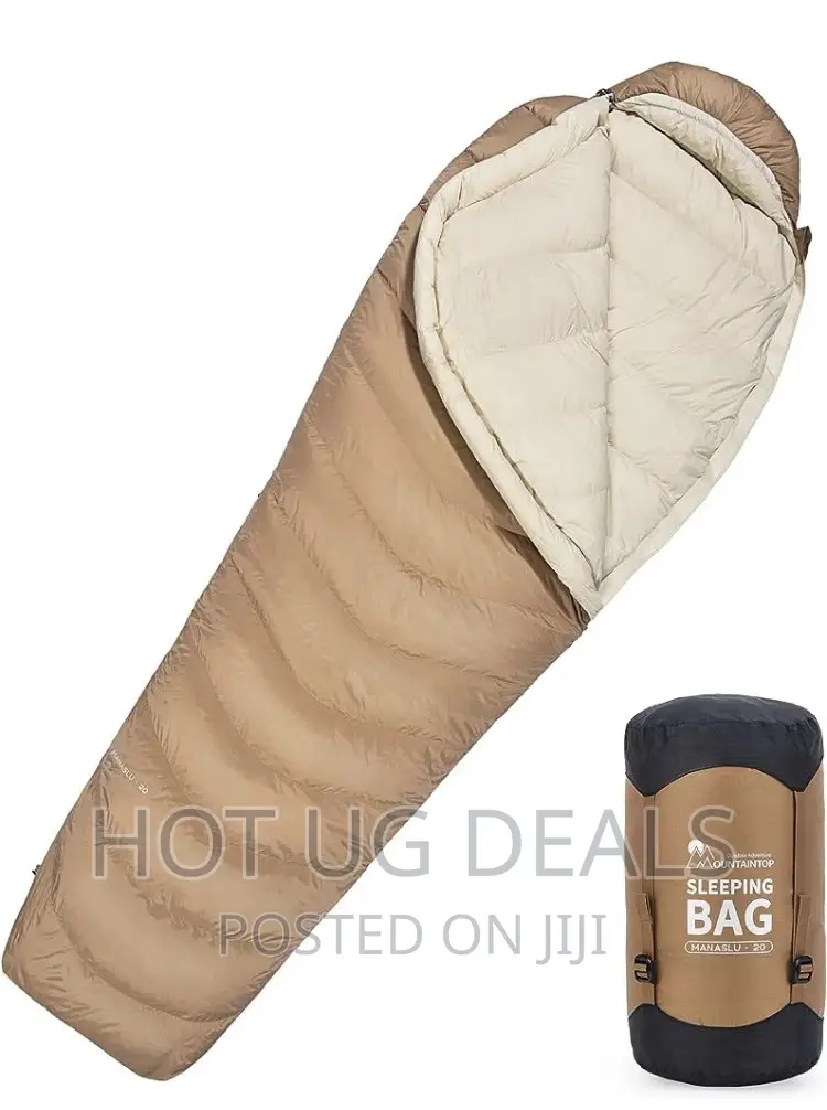 Outdoor Camping Sleeping Bag - Cream