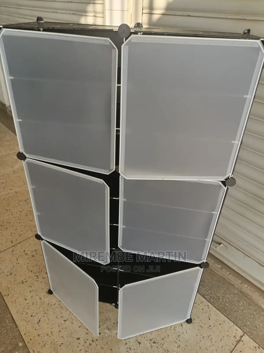 Two Columns Plastic Wardrobe