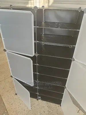 Two Columns Plastic Wardrobe