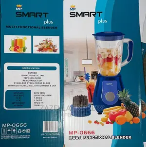 Smartplus Powerful 2 in 1 Multifunctional Blender – Blue