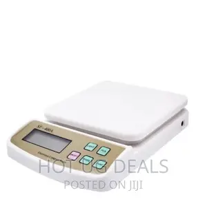 10kg Digital Kitchen Weighing Scale / Balance - White