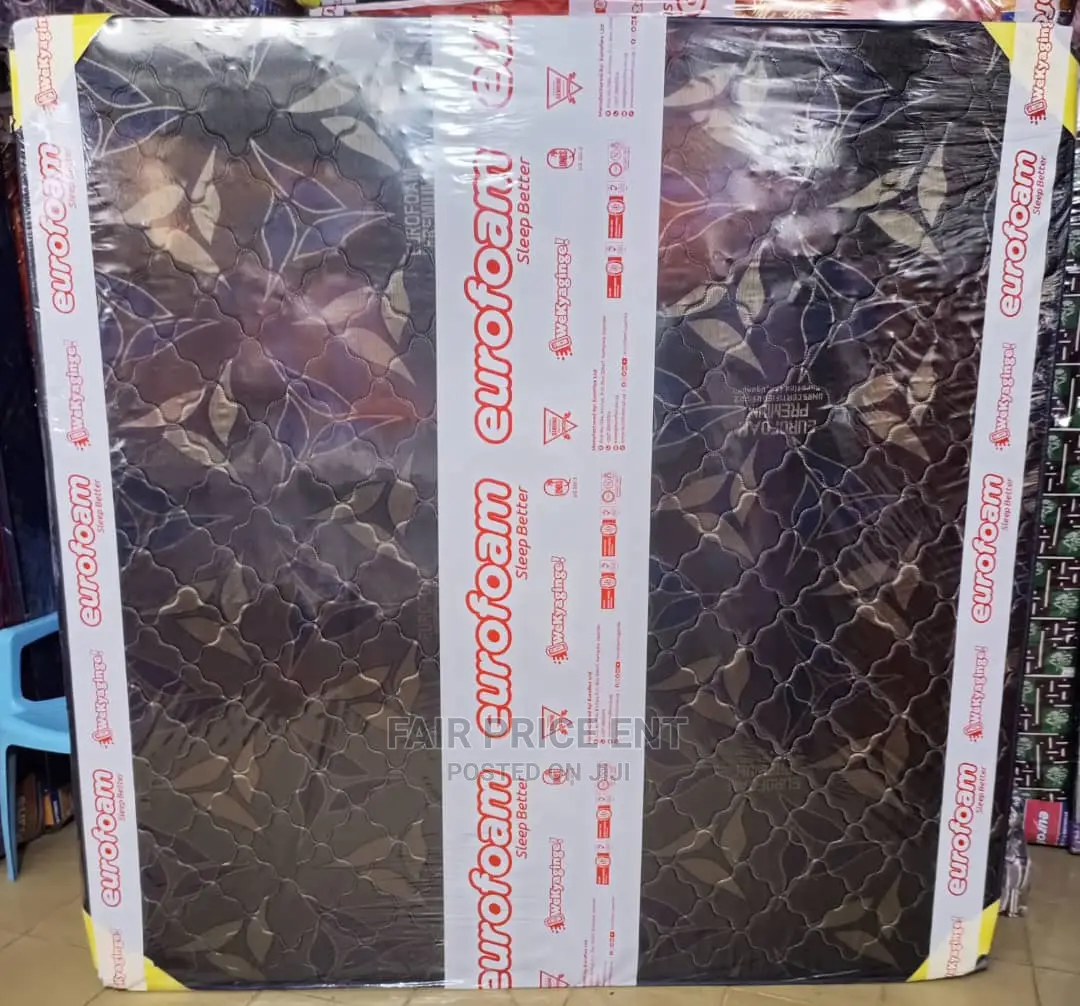 Premium High Density Mattress.6x6x10inches.(Brown)