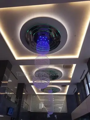 Corridor Plaster Boards Gypsum Ceiling.