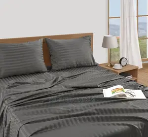 6*6 Stripped Cotton Bedsheets