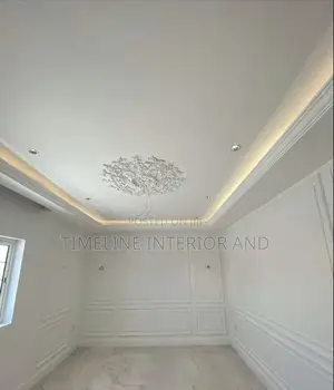 Gypsum TV Cabinet and Ceiling Works.
