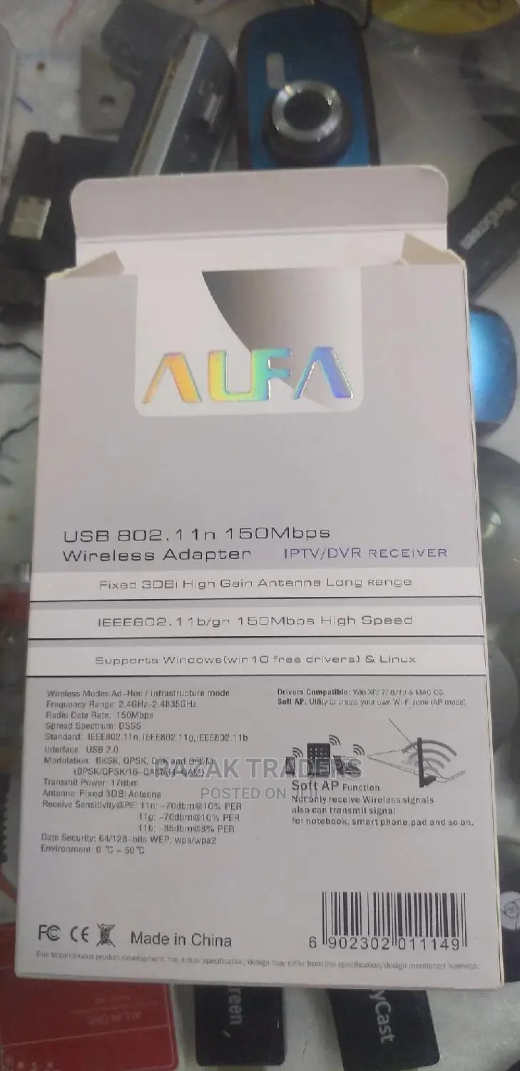 USB Wi-fi Adapter, Alfa-net W114