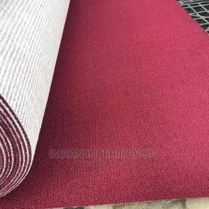 Wall to Wall Office Woolen Carpet Red