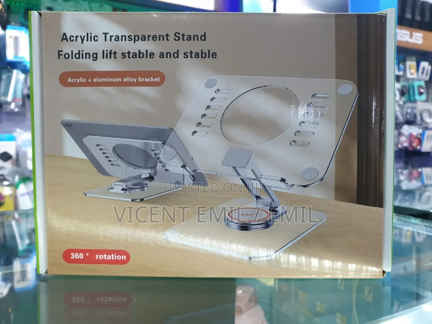 Acrylic Transparent Stand For Tablet And Phones