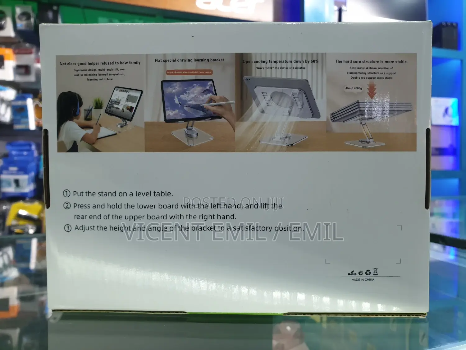 Acrylic Transparent Stand For Tablet And Phones