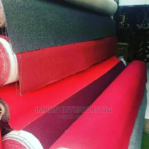Wall to Wall Office Woolen Carpet Red