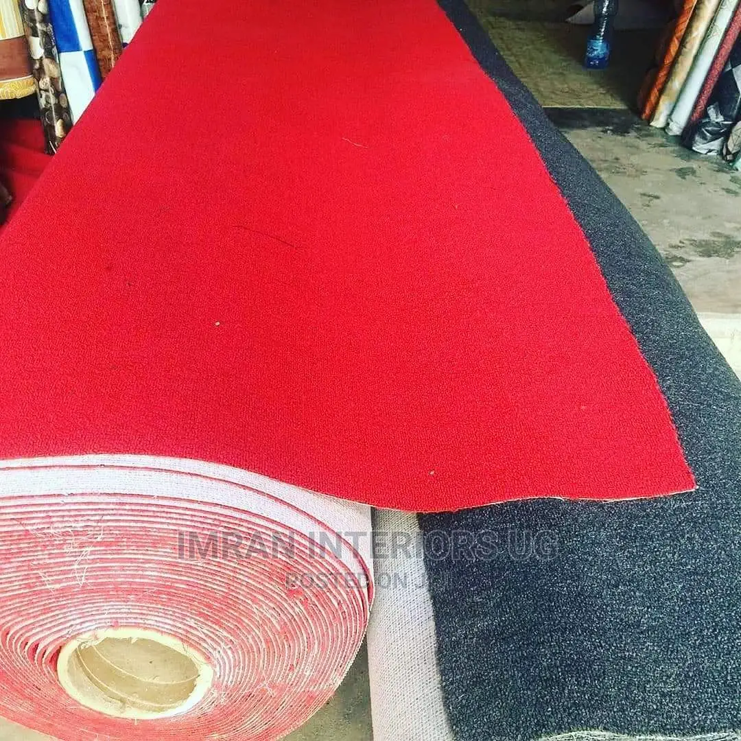 Wall to Wall Office Woolen Carpet Red