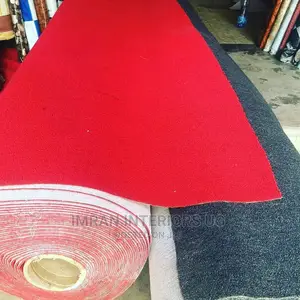 Wall to Wall Office Woolen Carpet Red