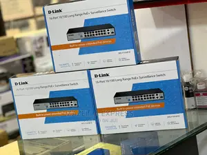 D-Link 24-Port 10/100 Unmanaged Long Range Poe+ Surveillance