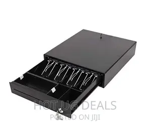 Money Box Cash Register Drawer Type for Storing Money –Black