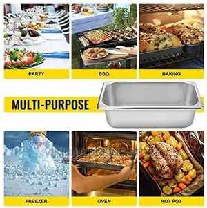 6 Pack Chafing Water Steam Table Buffet Food Pans