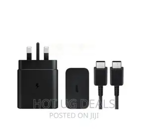Samsung 25W Power Adapter With USB Type-C to C Cable-Black