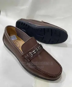 Black Brown Tods Moccasins