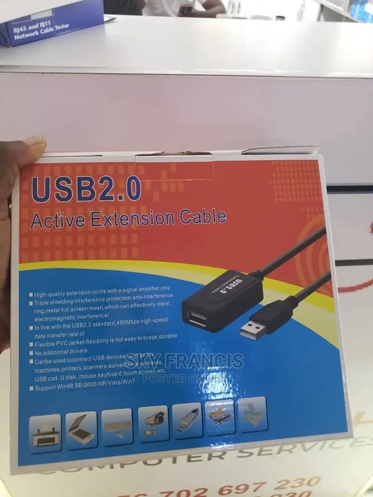 USB 2.0 Active Extension Cable 20M