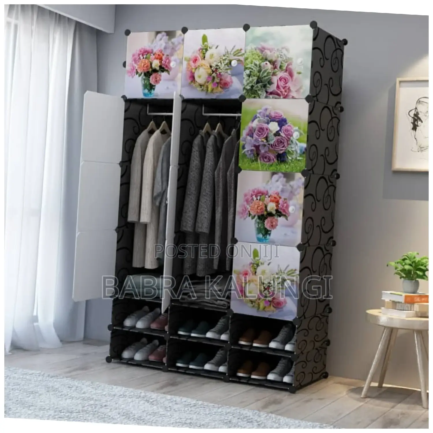 9 Cubes Plastic Wardrobe