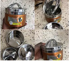 1pc2layer Portable Stainless Steel Food Storage Containers.