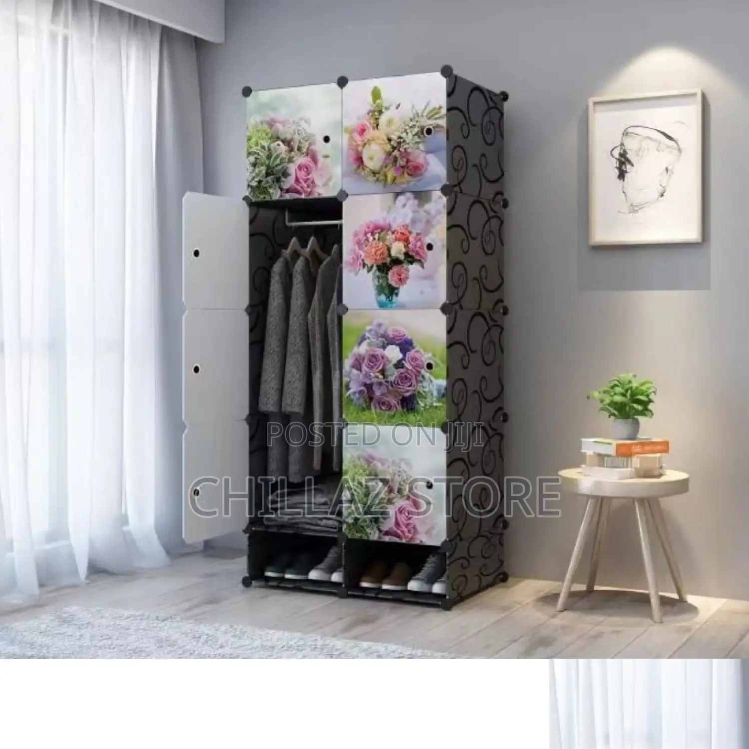 2 Column Plastic Wardrobe.
