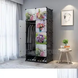 2 Column Plastic Wardrobe.