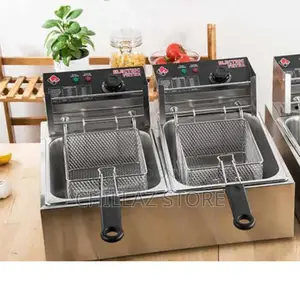 12litres Stainless Steel Double Deep Fryer.