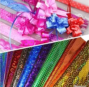 Gift Wrappers, Wrapping Paper Coloured 50pcs